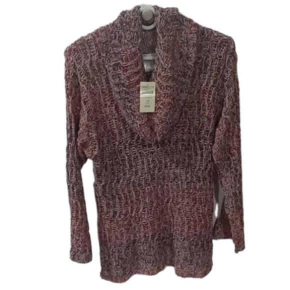 Coldwater Creek Sweaters - ( 237 )COLDWATER CREEK MULTI COLORED LONG SLEEVES COWL NECKLINE PULLOVER